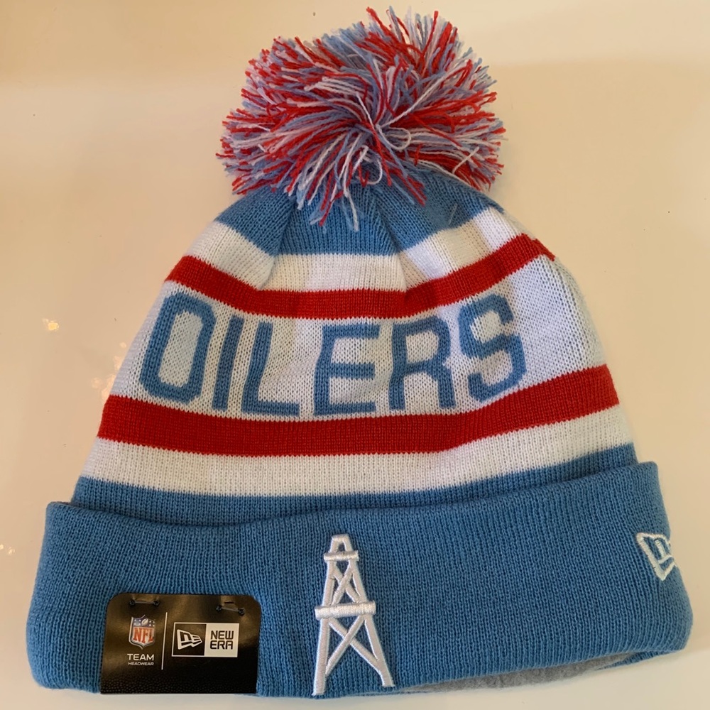 NEW ERA NFL HOUSTON OILERS RETRO KNIT BEANIE HAT